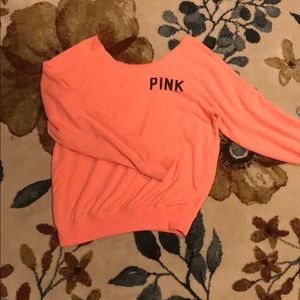 Pink off shoulder sweater
